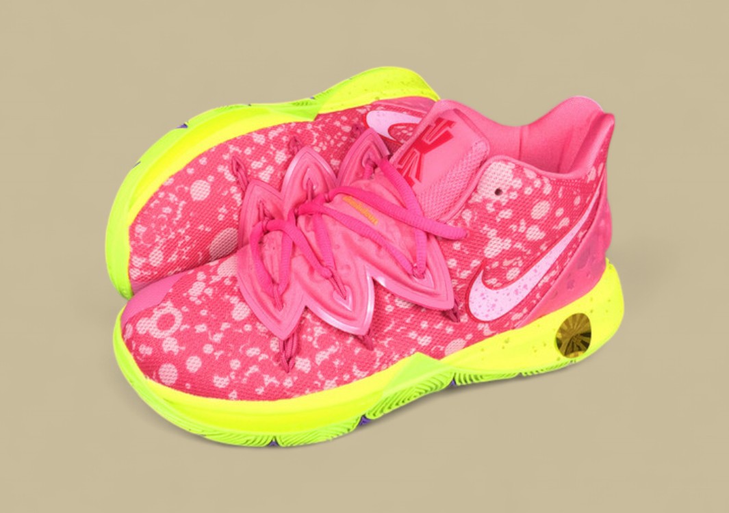 Kyrie 5 Spongebob Patrick Lotus Pink/University Red