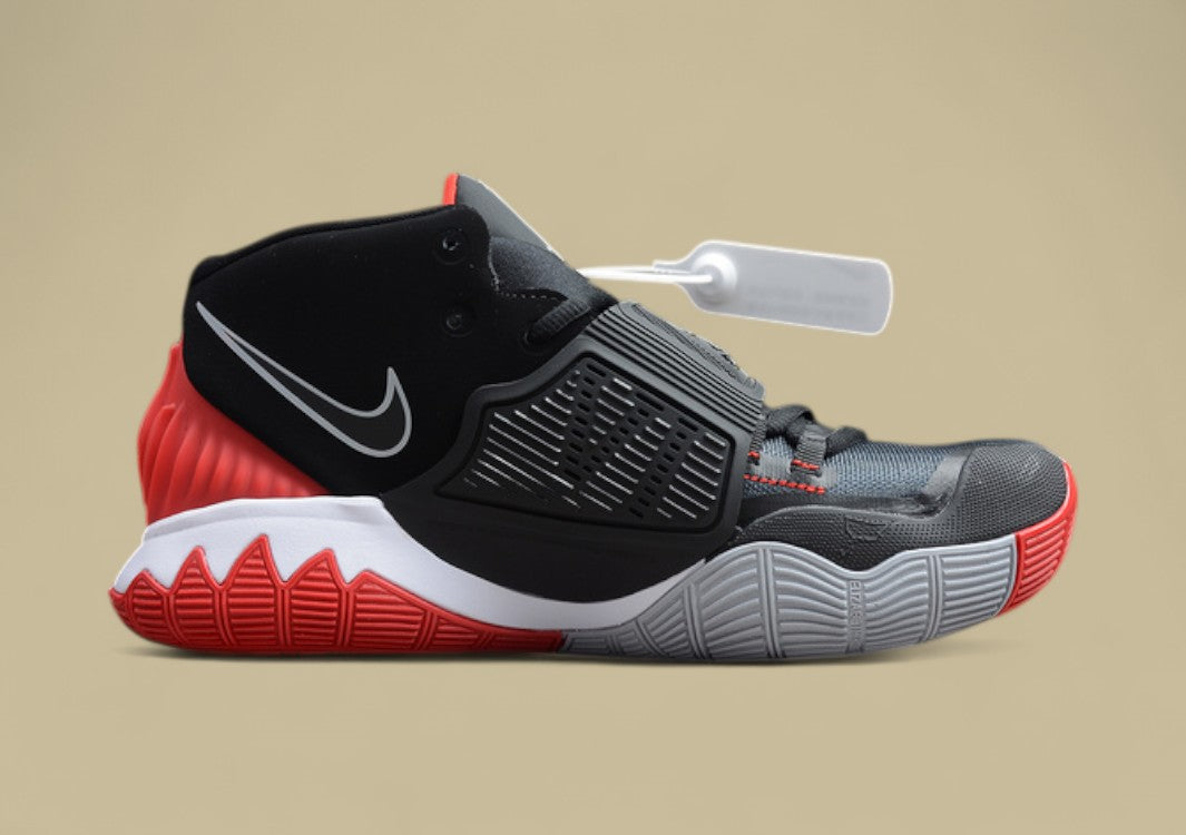 Kyrie 6 Bred Black/Cement Grey/University Red-White