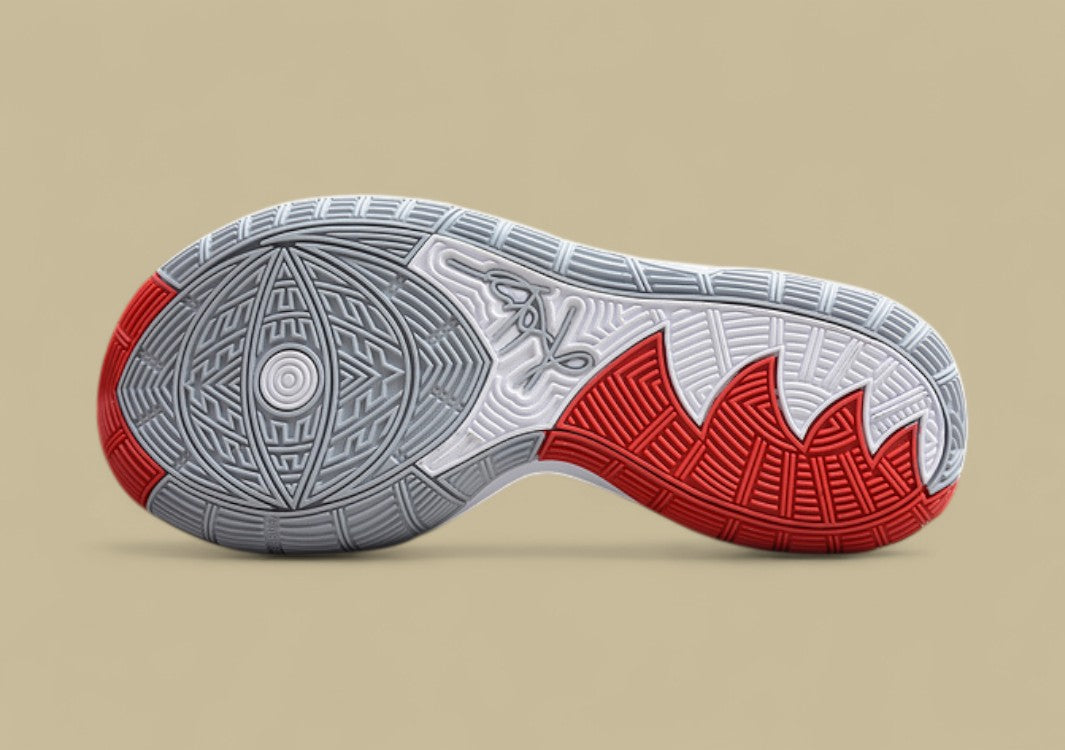 Kyrie 6 Bred Black/Cement Grey/University Red-White