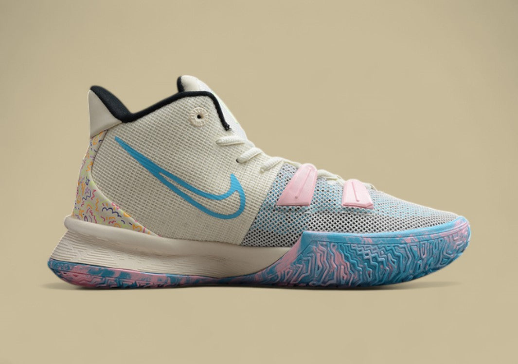 Kyrie 7 EP Pale Ivory/Chlorine Blue/Black