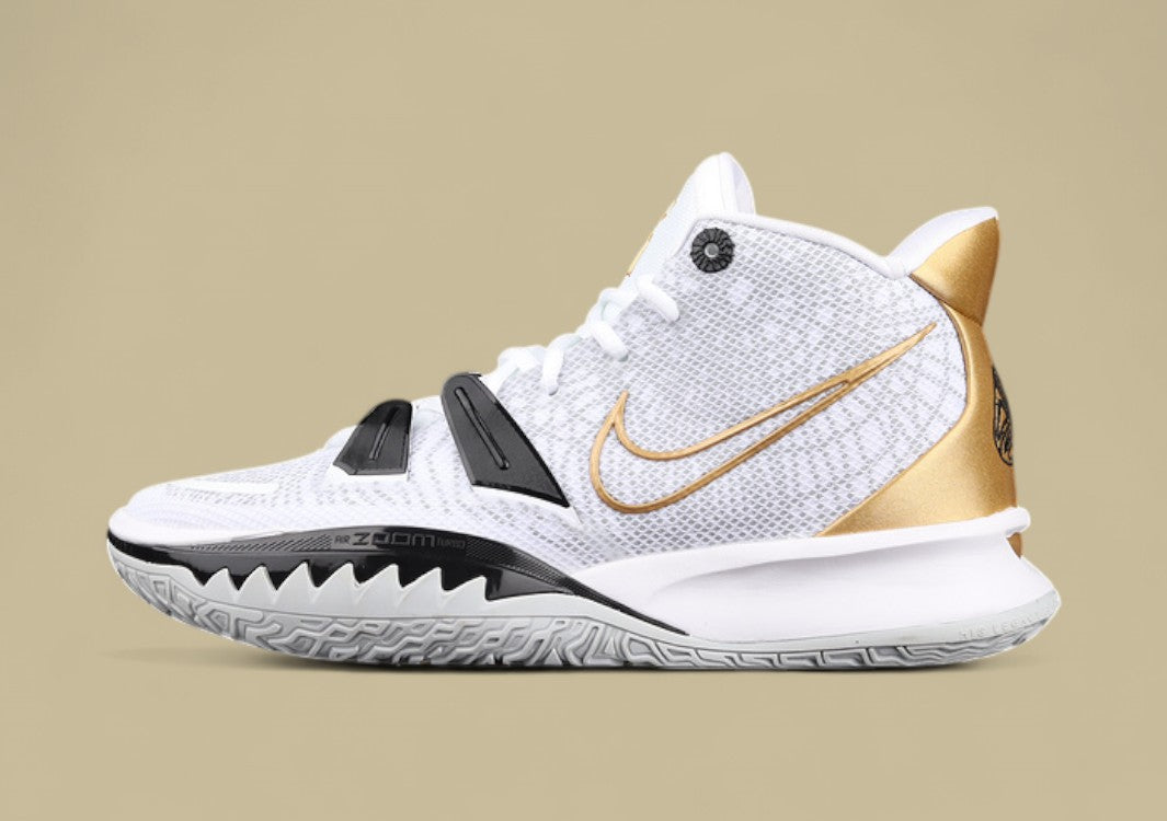 Kyrie 7 Ep White/Black/Metallic Gold