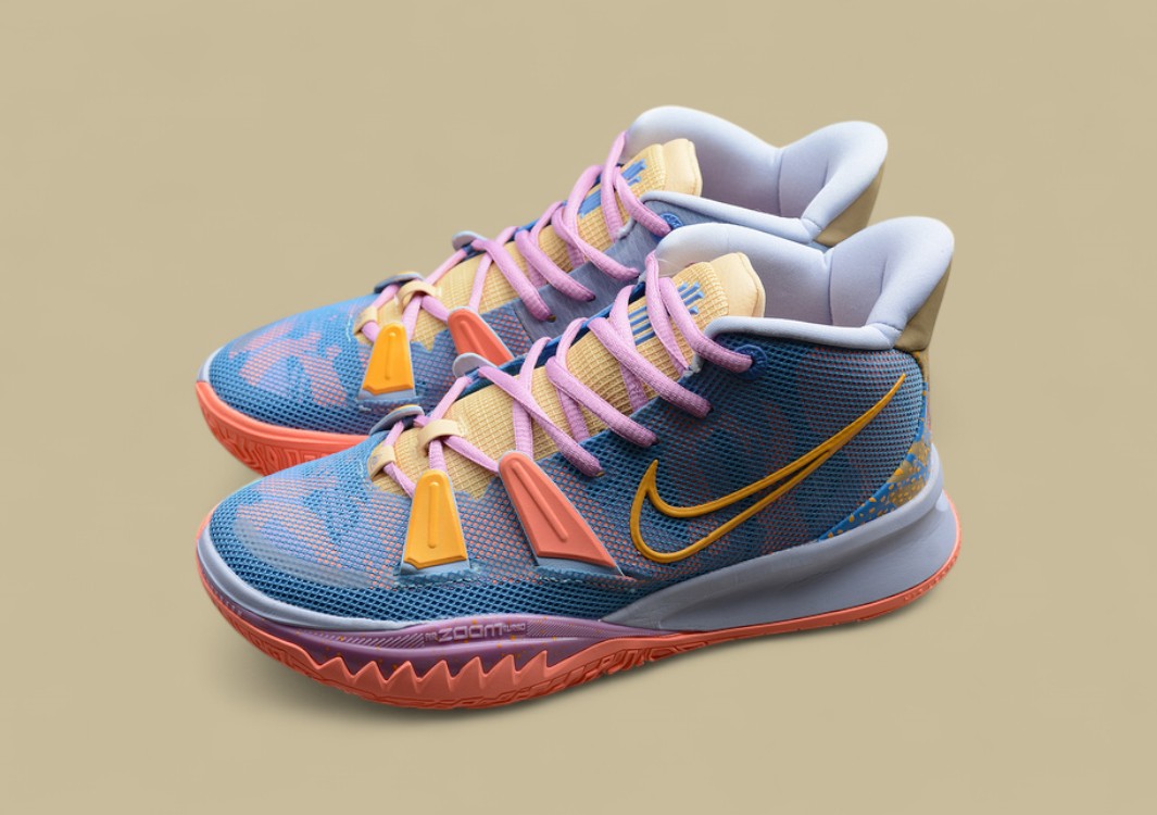 Kyrie 7 Expressions Blue/Orange-Crimson-Pink
