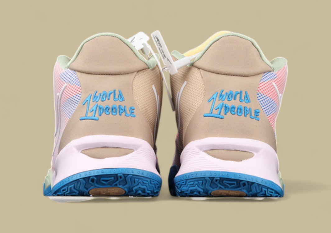 Kyrie 7 GS 1 World 1 People Cherry Blossom Powder/Blue/White