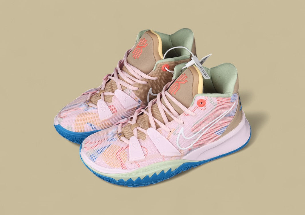 Kyrie 7 GS 1 World 1 People Cherry Blossom Powder/Blue/White