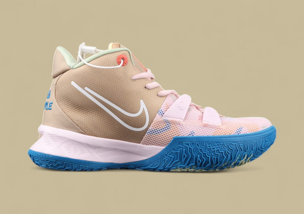 Kyrie 7 GS 1 World 1 People Cherry Blossom Powder/Blue/White