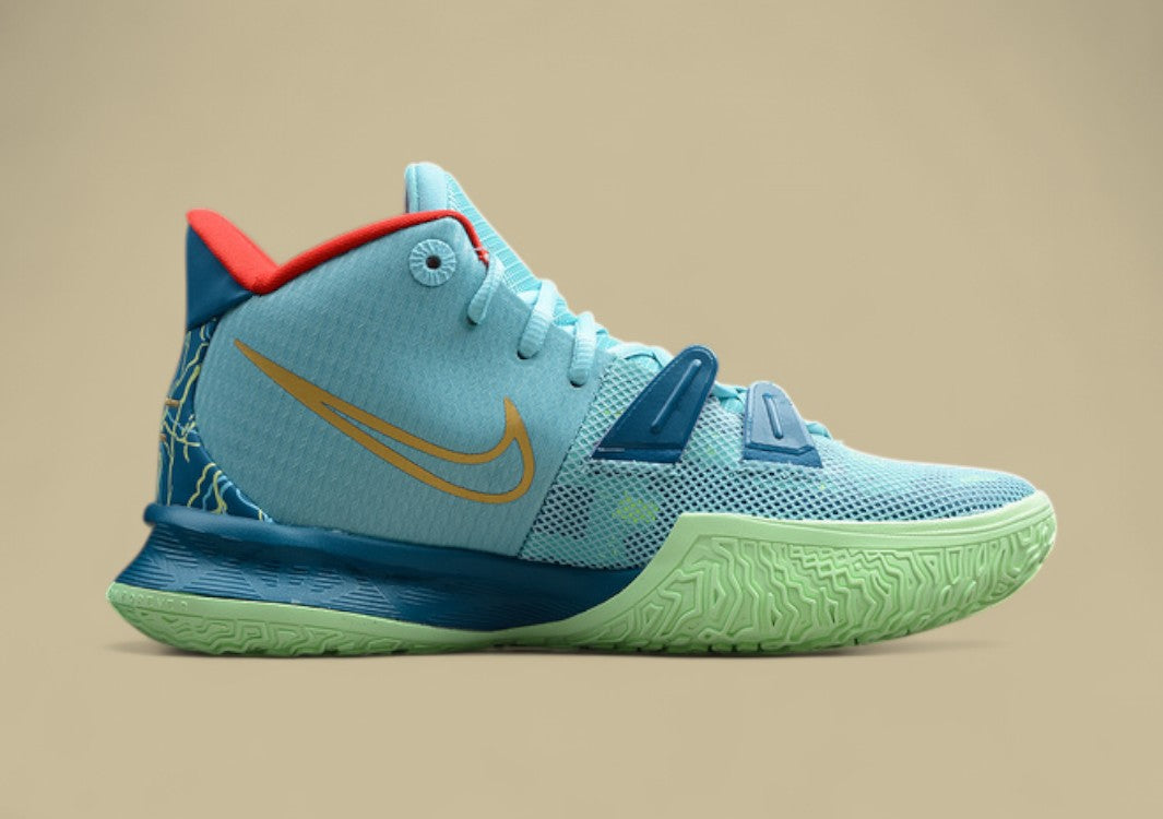 Kyrie 7 Pre-Heat EP Blue/Red-Metallic Gold