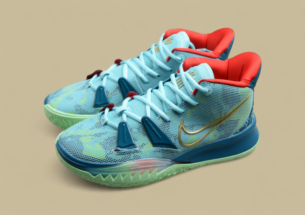 Kyrie 7 Pre Heat Ep Blue/Red-Metallic Gold