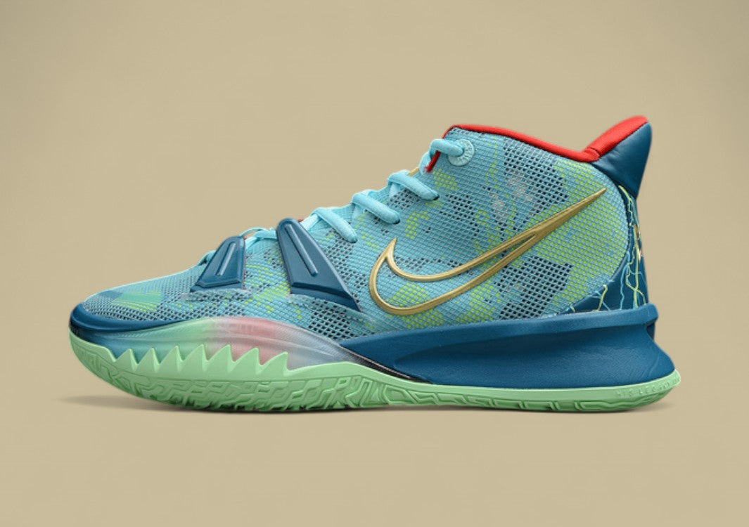 Kyrie 7 Pre Heat Ep Blue/Red-Metallic Gold