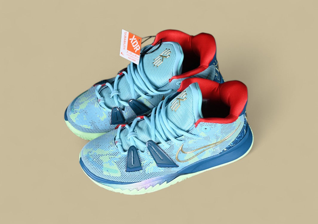Kyrie 7 Preheat Special Fx Bleached Aqua/Metallic Gold/Green Abyss