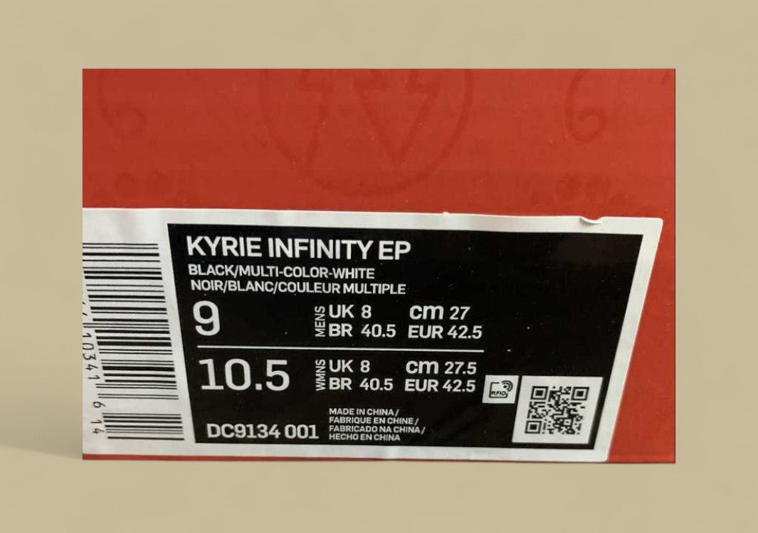 Kyrie 8 EP Fire and Ice Black/Metallic Silver/Black