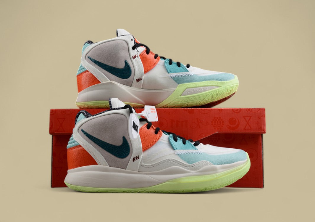 Kyrie 8 Infinity EP Light Iron Ore/Sail/Barely Volt/Bright Spruce