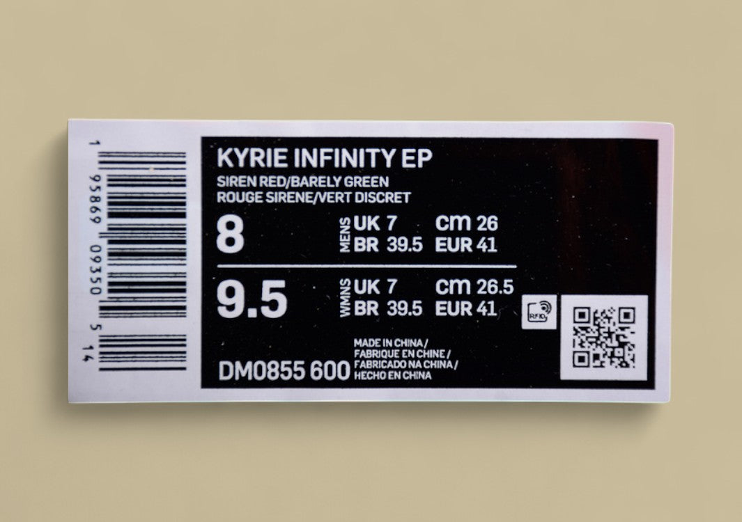 Kyrie 8 Infinity EP Siren Red/Barely Green/Dutch Blue