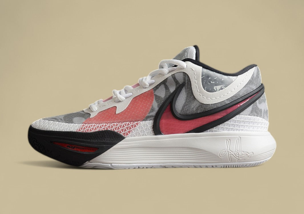 Kyrie 9 White/University Red-Black-Wolf Grey