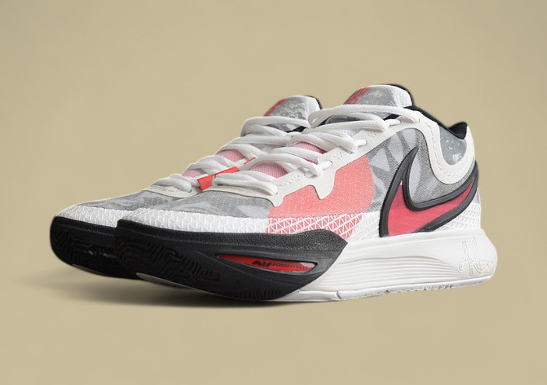 Kyrie 9 White/University Red-Black-Wolf Grey