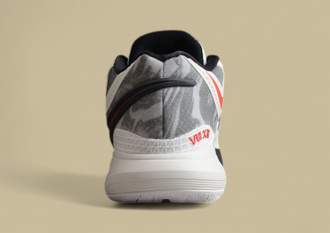 Kyrie 9 White/University Red-Black-Wolf Grey