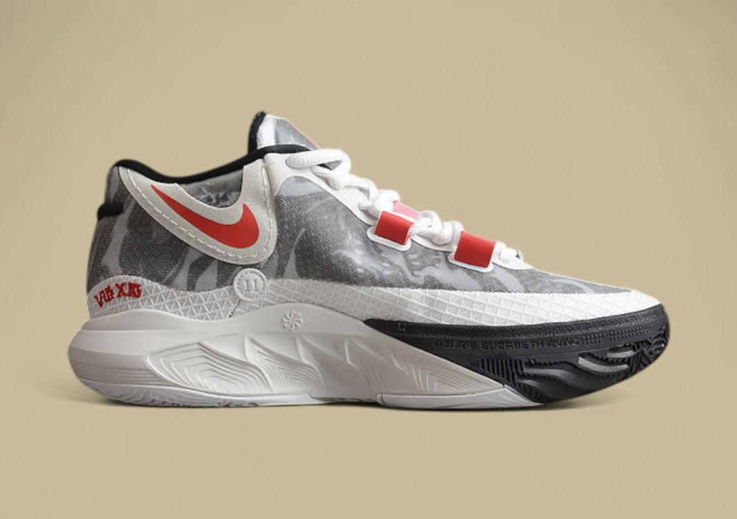 Kyrie 9 White/University Red-Black-Wolf Grey