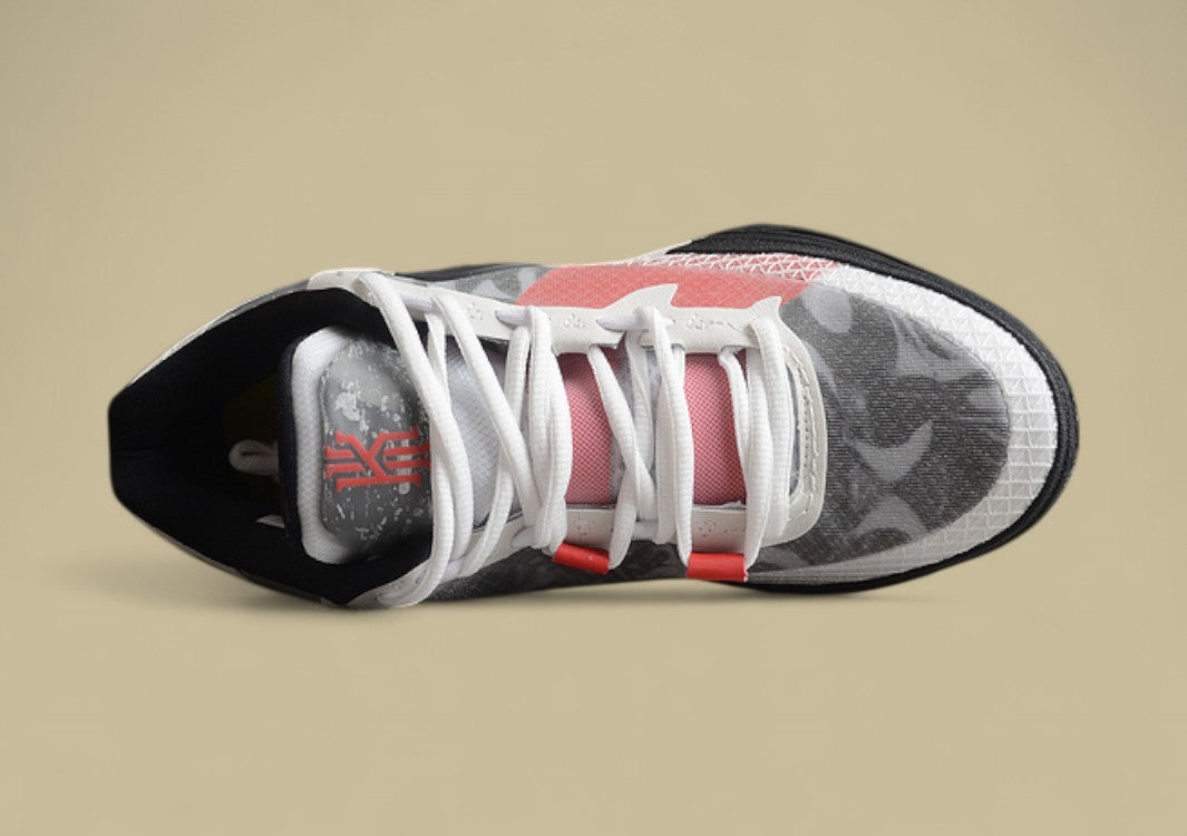 Kyrie 9 White/University Red-Black-Wolf Grey