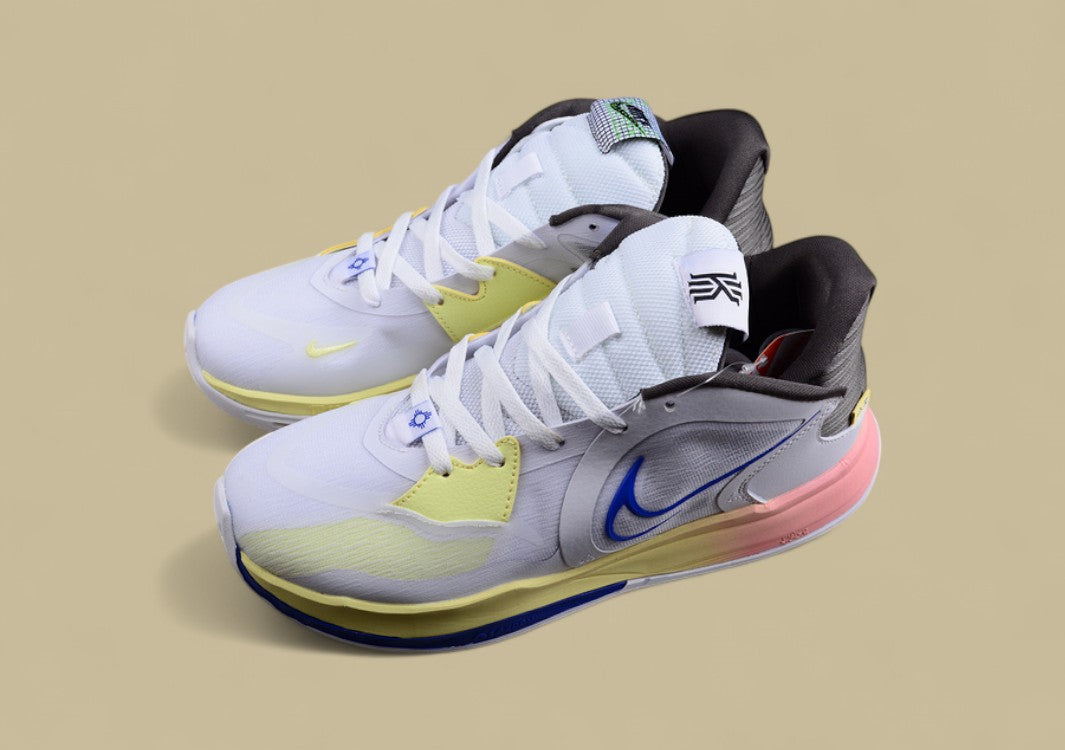 Kyrie Low 5 EP White/Light Yellow/Royal/Pink
