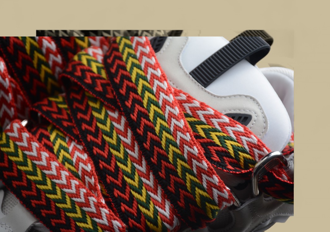 Lanvin Curb Series Casual Sports Shoes Light Grey Beige Multicolor Laces Replica