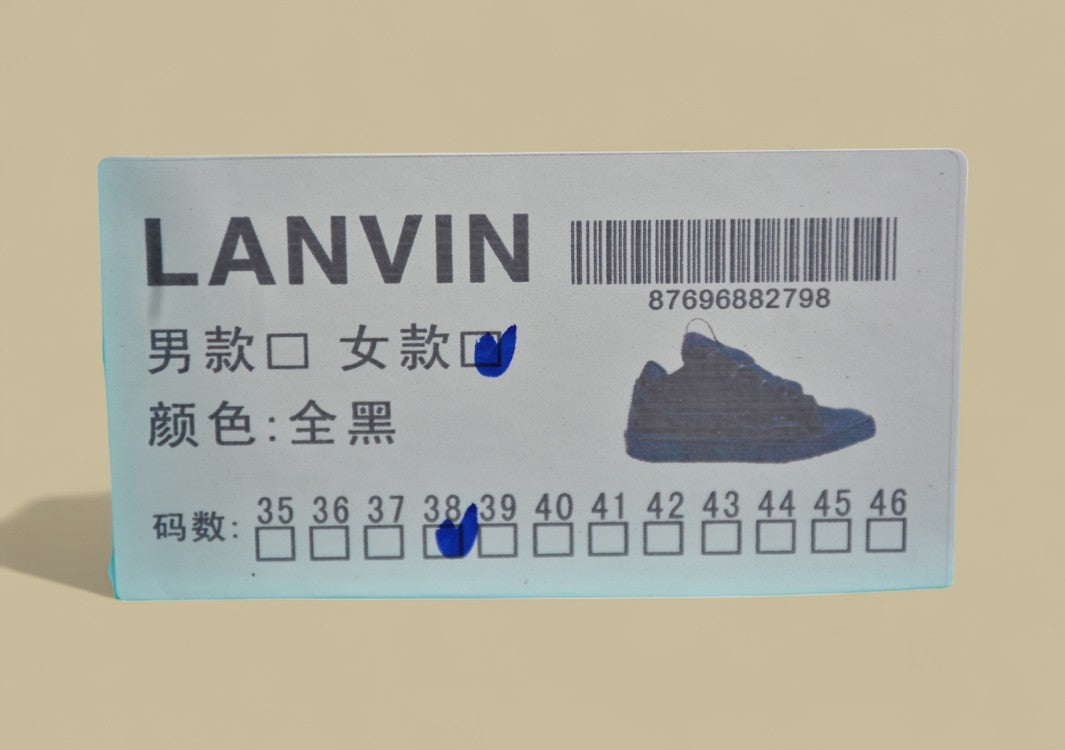 Lanvin Curb Series Casual Sports Shoes Triple Black Replica