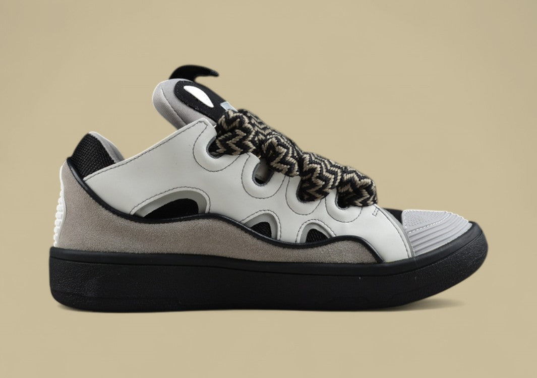 Lanvin Curb Series Casual Sports Shoes White Grey Black Replica