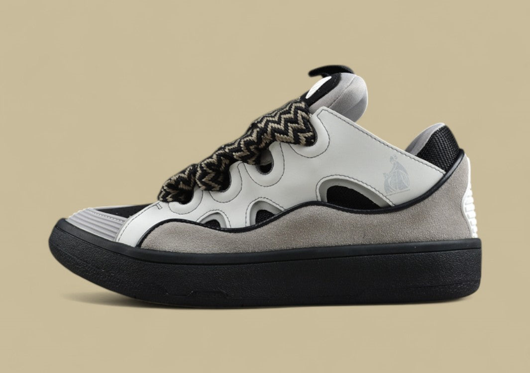 Lanvin Curb Series Casual Sports Shoes White Grey Black Replica