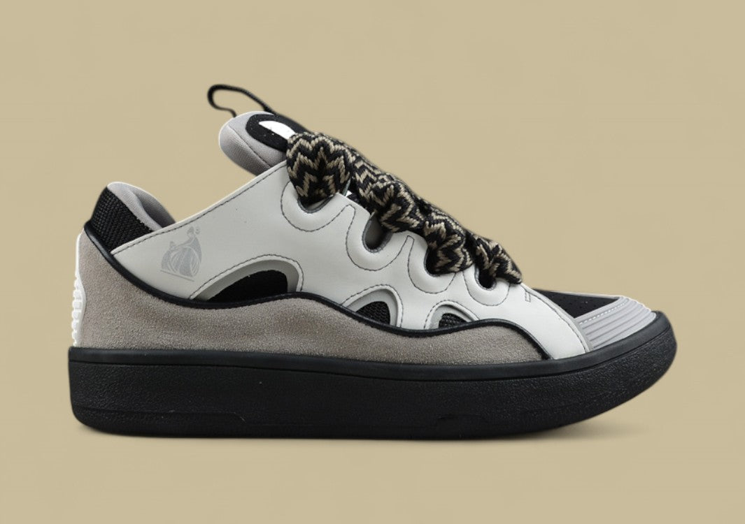 Lanvin Curb Series Casual Sports Shoes White Grey Black Replica