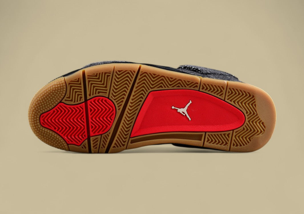 Levi's X Air Jordan 4 Denim Levi's Joint Basketball Shoes