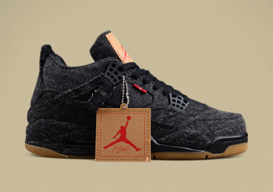 Levi's X Air Jordan 4 Denim Levi's Joint Basketball Shoes