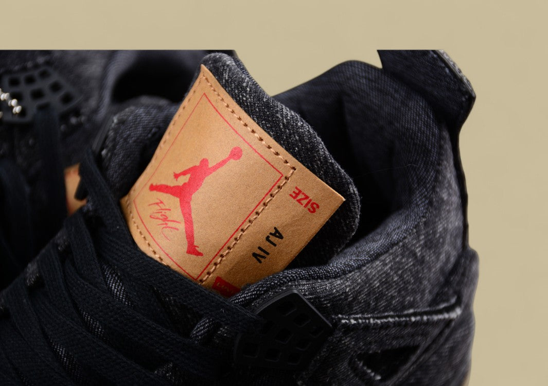 Levi's X Air Jordan 4 Denim Levi's Joint Basketball Shoes