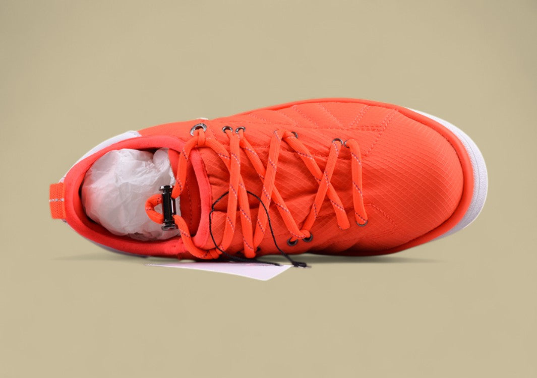Moncler Bubble Sneaker - Bright Orange with White Heel Tab