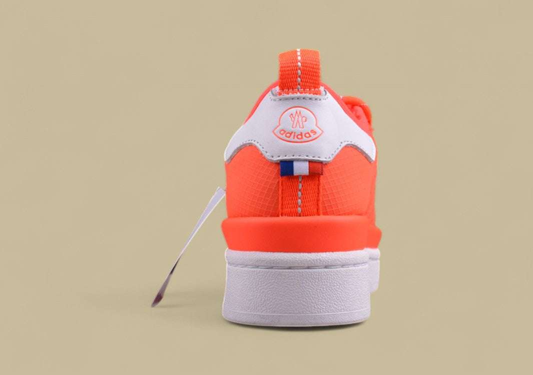 Moncler Bubble Sneaker - Bright Orange with White Heel Tab