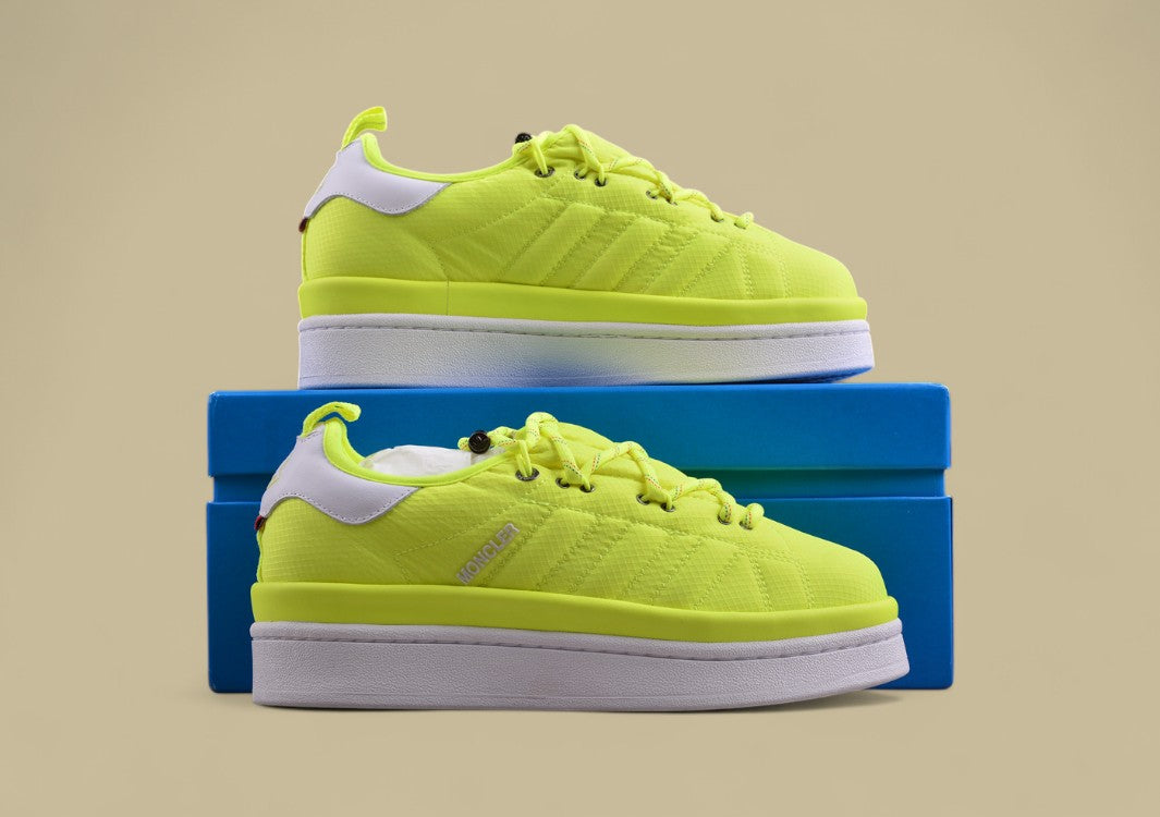 Moncler Bubble Sneaker - Neon Yellow with White