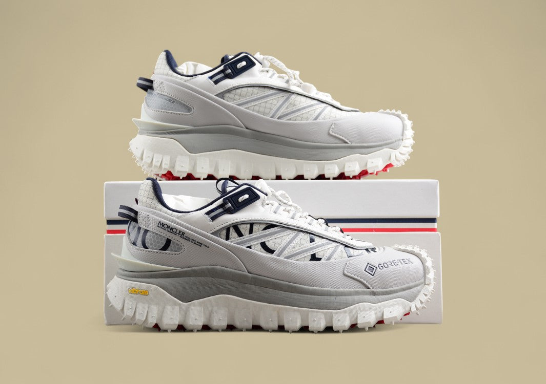 Moncler Trailgrip GTX High Performance Sneakers - White/Navy