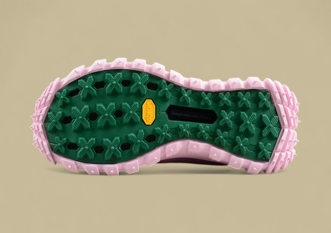 Moncler Trailgrip GTX Low – Forest Green & Soft Pink