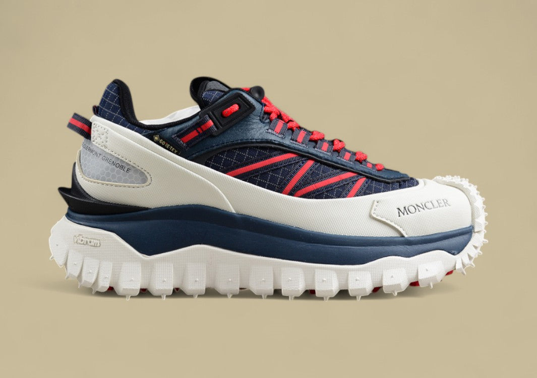 Moncler Trailgrip GTX Low – Navy, Red & Cream