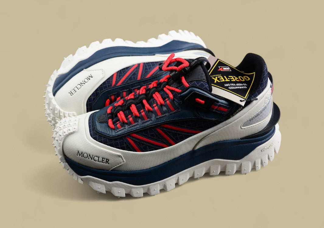 Moncler Trailgrip GTX Low – Navy, Red & Cream