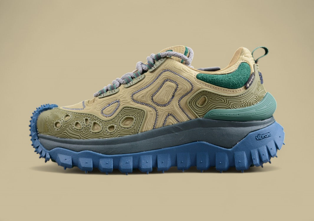 Moncler Trailgrip GTX Low – Olive & Ocean Blue