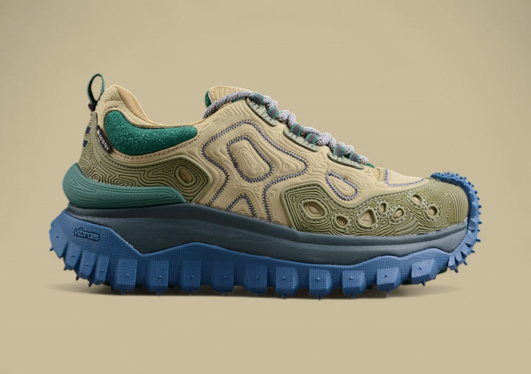 Moncler Trailgrip GTX Low – Olive & Ocean Blue