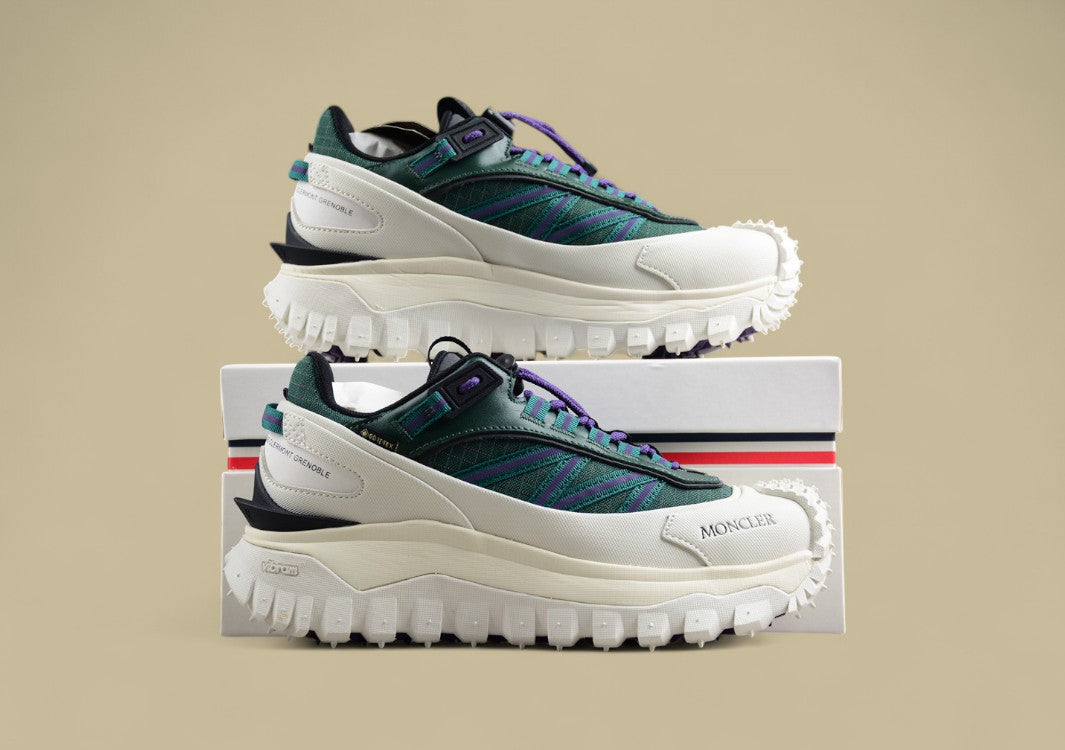 Moncler Trailgrip GTX Low – Pine Green & Off-White