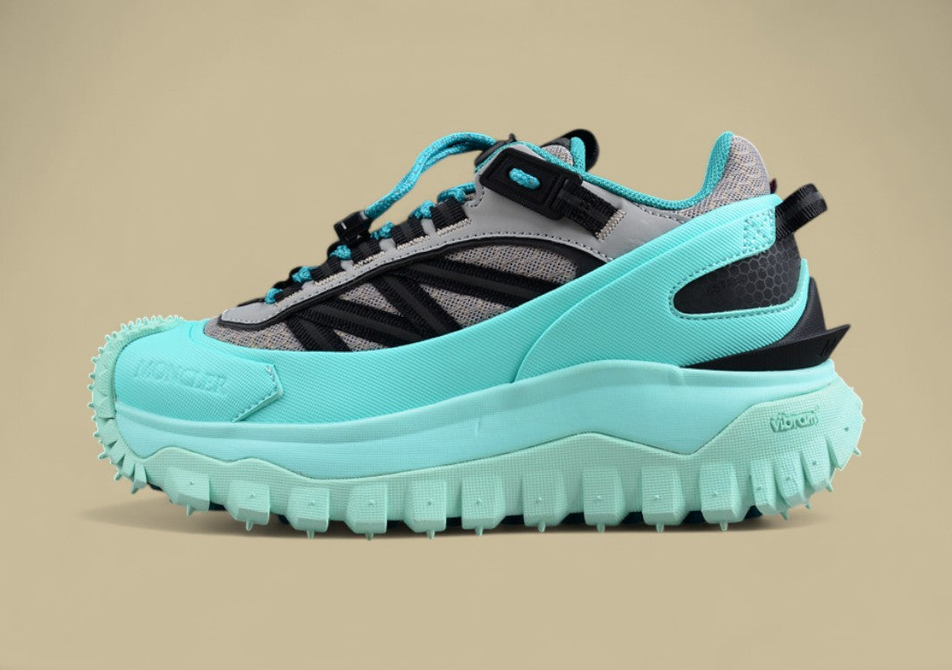 Moncler Trailgrip GTX Sneakers - Aqua Blue/Grey with Black
