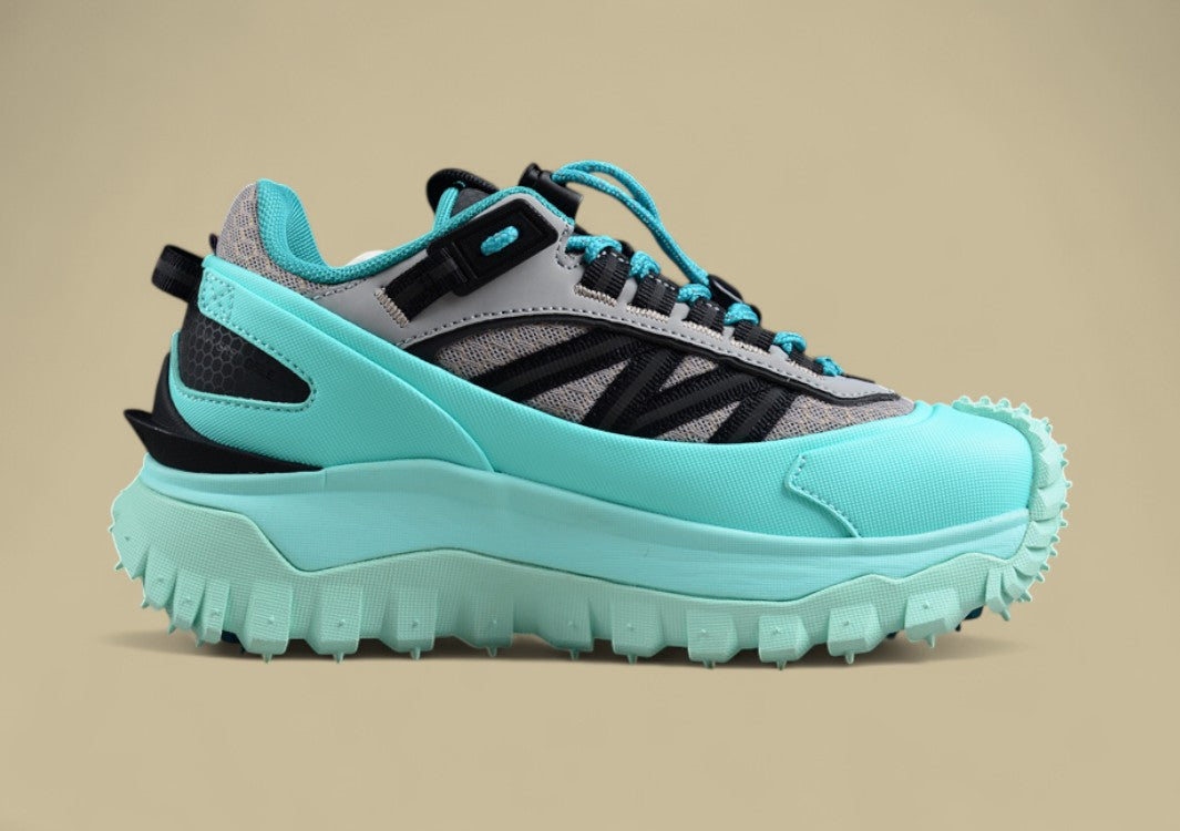 Moncler Trailgrip GTX Sneakers - Aqua Blue/Grey with Black