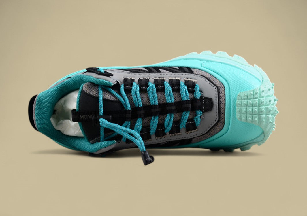 Moncler Trailgrip GTX Sneakers - Aqua Blue/Grey with Black