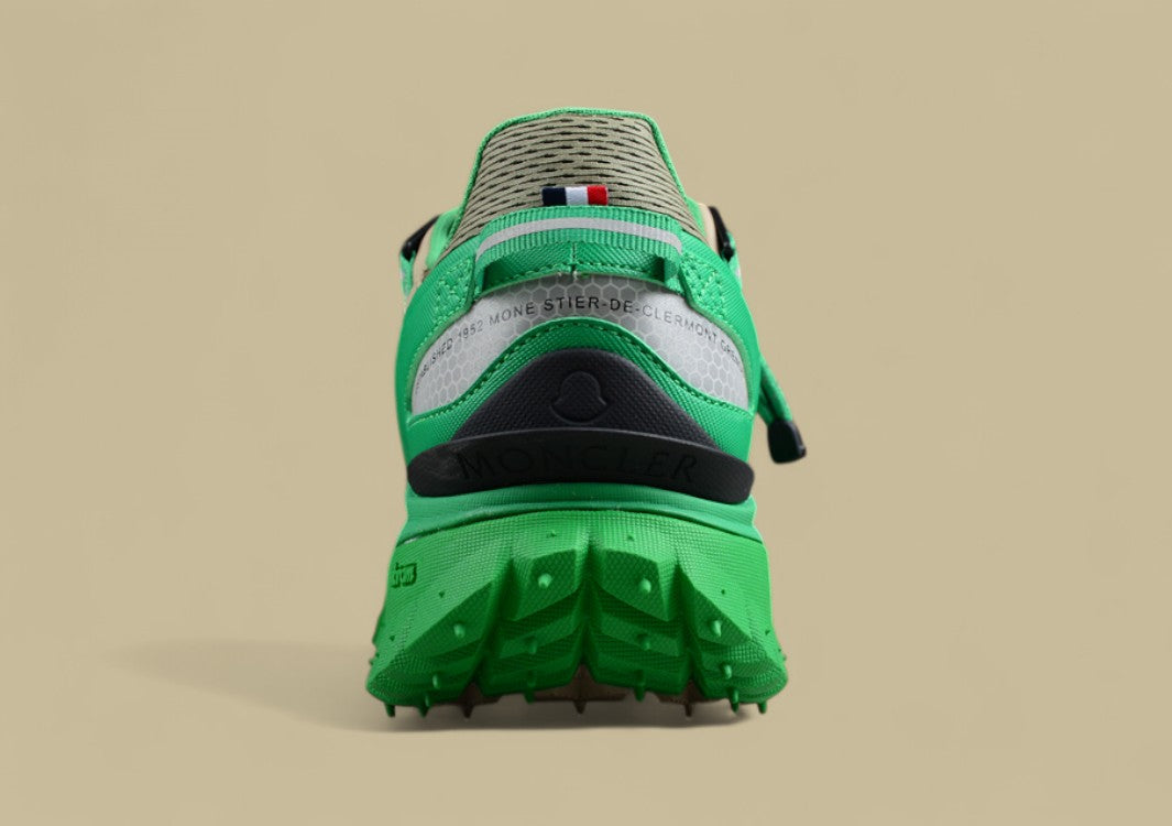 Moncler Trailgrip GTX Sneakers - Beige/Green with Neon