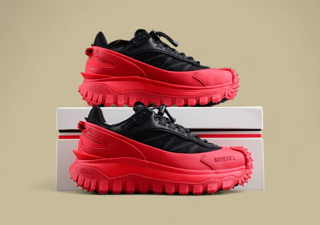 Moncler Trailgrip GTX Sneakers - Black/Crimson Red