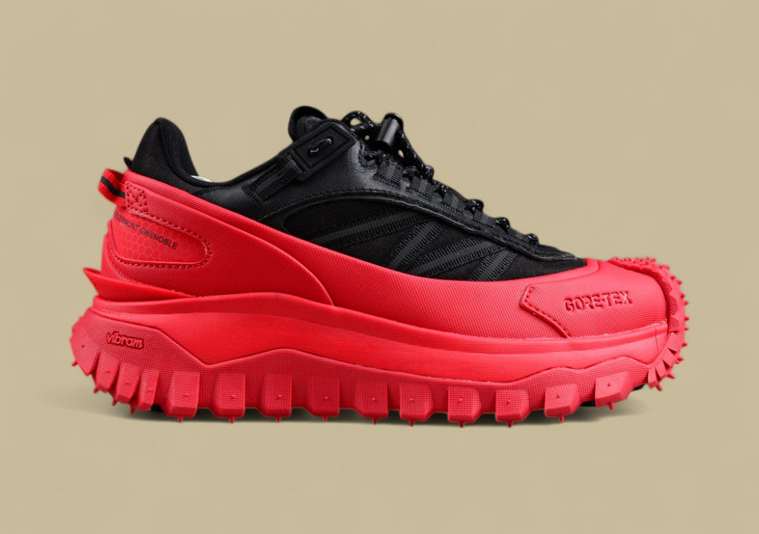 Moncler Trailgrip GTX Sneakers - Black/Crimson Red