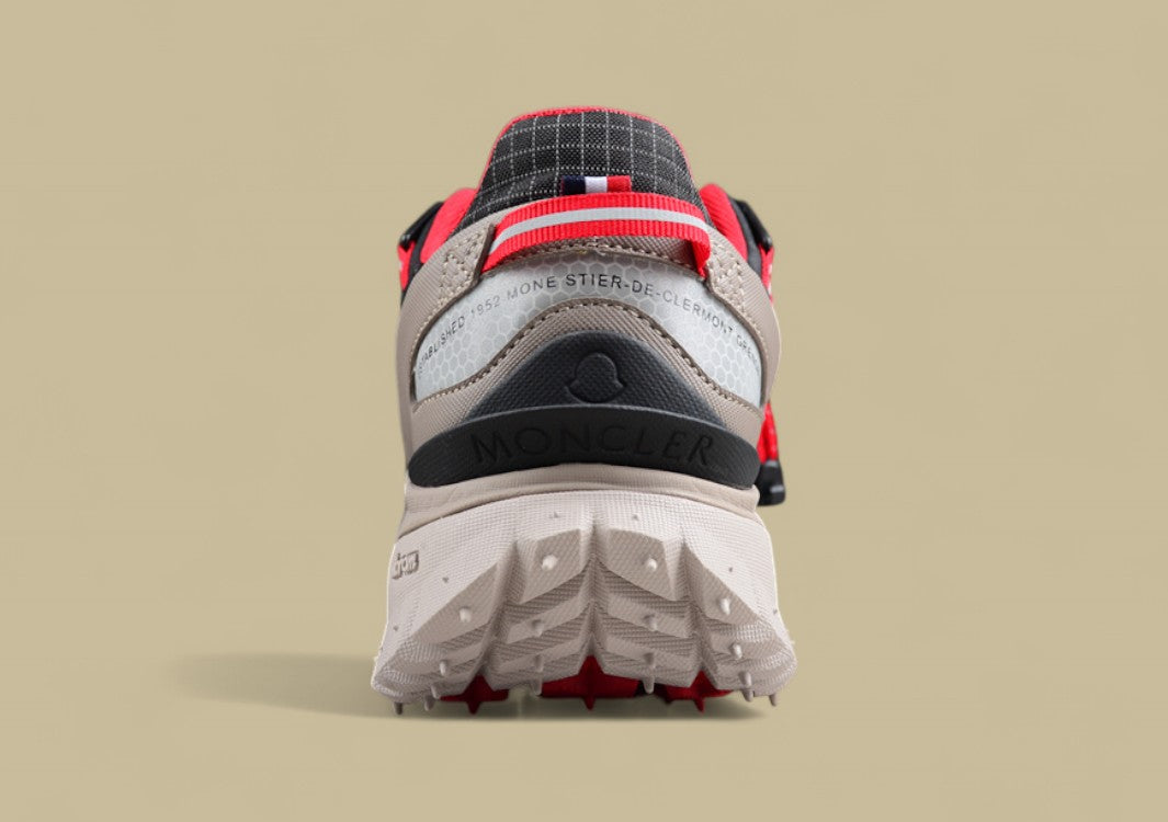 Moncler Trailgrip GTX Sneakers - Black/Grey with Red