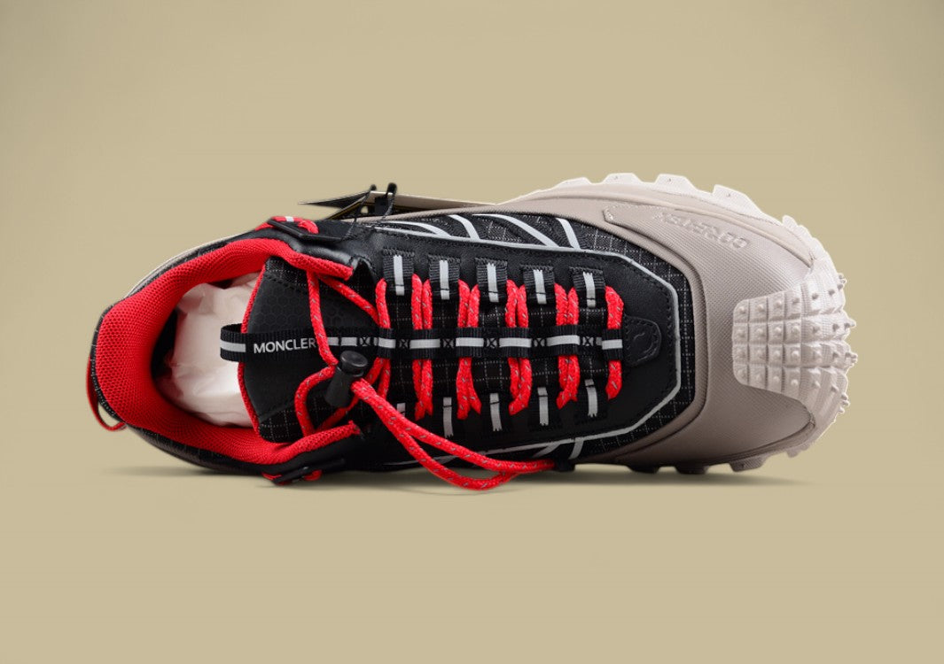 Moncler Trailgrip GTX Sneakers - Black/Grey with Red
