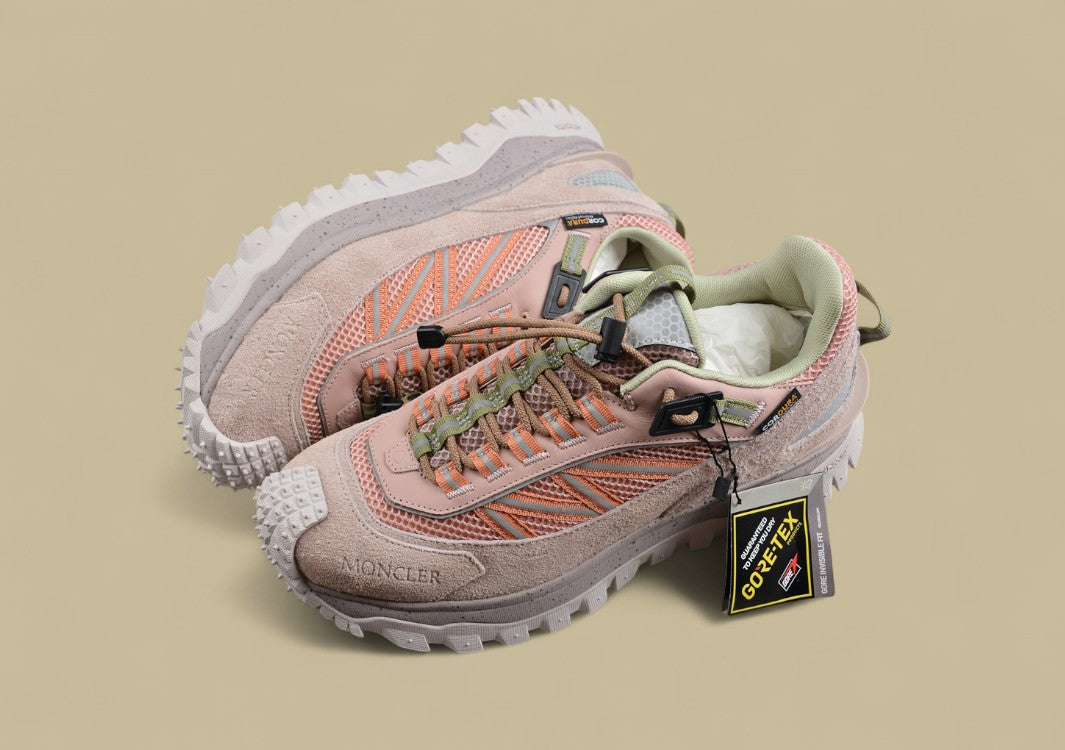 Moncler Trailgrip GTX Sneakers - Blush Pink/Olive