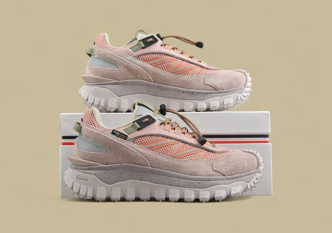 Moncler Trailgrip GTX Sneakers - Blush Pink/Olive